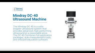 Mindray DC40 Ultrasound Machine  Product Introduction [upl. by Nedearb897]