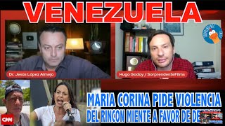 VENEZUELA  MARIA CORINA DESESPERA Y PIDE VIOLENCIA [upl. by Struve268]