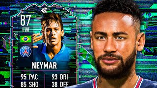 BETTER THAN THE GOLD 😍 87 FLASHBACK NEYMAR PLAYER REVIEW  FIFA 22 Ultimate Team [upl. by Ahseryt]