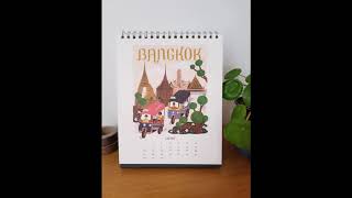 Calendrier à poser 2020 Rifle Paper World Traveler [upl. by Aicxela337]