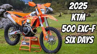 NEW 2025 KTM 500 EXCF SIX DAYS DETAIL LOOK [upl. by Ahsilef]