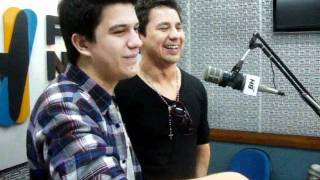 Hugo e Gabriel no estúdio BH FM [upl. by Elaen]