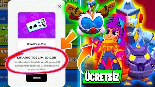 ÜCRETSİZ KOSTÜM  10 YENİ ÜCRETSİZ ÖDÜL  HEDİYE BRAWL PASS PLUS VEE  Brawl Stars Godzilla [upl. by Iorio]