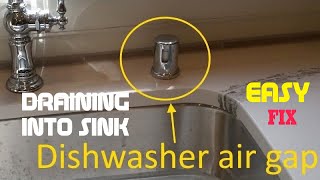 ✨ Dishwasher Draining Into Kitchen Sink  Easy DIY FIX ✨ [upl. by Paderna111]