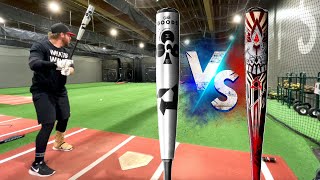 DeMarini The Goods vs Voodoo One BBCOR  Exit Velo Rematch [upl. by Astri580]