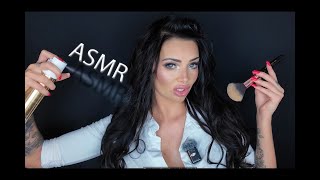 Girl does makeup ASMR GRWM  My first time doing ASMR [upl. by Fanchette]