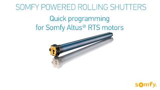 Somfy Powered Rolling Shutter RTS Resetting Motor to Factory Mode Using a Double Power Cut [upl. by Huckaby]