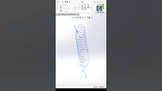 Helix Spring 3D Design in SOLIDWORKSCADDesign SOLIDWORKS Fusion360 CADTraining CADSkills [upl. by Asecnarf]