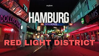 Hamburg Reeperbahn Red Light District [upl. by Nywled]