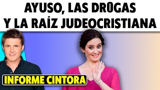 Ayuso mezcla drogas raíz judeocristiana Grecia o Roma en un extraño discurso [upl. by Duwalt152]