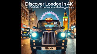 London Black Cab Adventure A 4K Drive with Google Maps Path [upl. by Dawaj286]