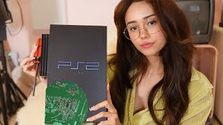 I Fixed My PS2 Console 🎮 Switching the Power Supply Board  Softspoken ASMR [upl. by Annoynek]