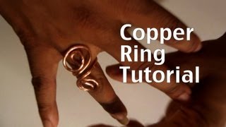 How to make a copper swirl ring [upl. by Barr622]