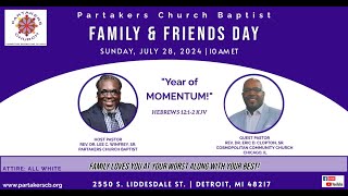 Partakers Church Friends amp Family Worship Service 72824WE DO NOT OWN THE RIGHTS TO THIS MUSIC [upl. by Darcee]