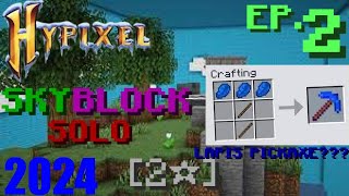 LAPIS PICKAXE  Hypixel SkyBlock EP 2 [upl. by Ayat]