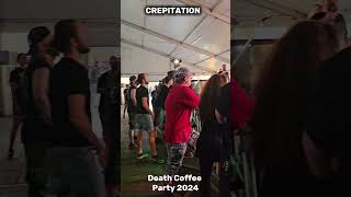 CREPITATION at Death Coffee Party 2024 circlepit grind concert metalhead [upl. by Lynna392]