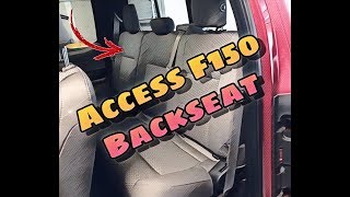 How To Fold Down The Backseat On a Ford F150 [upl. by Oakleil]