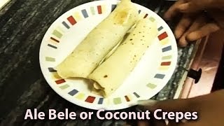 Ale Bele or Coconut Crepes  Kolkata [upl. by Eked]