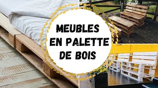 Des meubles en palettes de bois 💡 C’est tout à fait possible 👌Une tendance «déco récup» [upl. by Eralcyram]