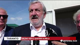 24 OTTOBRE 2024 TARANTO EMILIANO VISITA IL QUARTIERE SALINELLA [upl. by Bannasch]