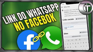 Como colocar link do whatsapp no facebook [upl. by Purse305]