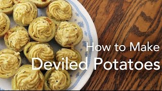 How to Make Vegan Deviled Potatoes  OmnivoreApproved Recipe [upl. by Vod]