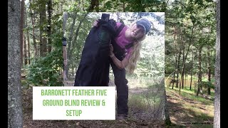 Barronett Feather Five Hunting Blind Setup amp Review [upl. by Asaeret]