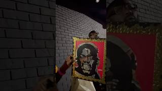 Celebrity Artist Gave Mirror Art to Big Boogie art mirror celebrity artist viralvideo [upl. by Hui983]