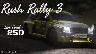 Live Event 250  Rush Rally 3 [upl. by Veator]