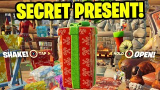 How to Open The LAST PRESENT in Fortnite Location Secret Winterfest Present Now [upl. by Ranson]