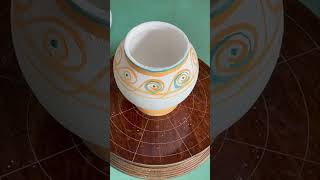 Golden Meander on Vase pottery [upl. by Nirred]