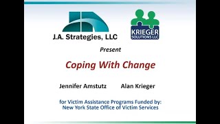 Coping with Change Webinar hosted by OVS on May 18 2021 at 1pm [upl. by Katharine]