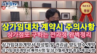 상가 임대차 계약시 주의사항 및 상가점포 임대 구하는 방법 과 상가 임대차 계약서 작성법 및 상가임대시 주의사항 과 상가임대차 계약과정 완벽정리 상가임대차계약 특양사항 완벽정리 [upl. by Adnylam]