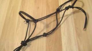 Rope Halter bitless bridle w side ringsSlide Show [upl. by Regan]