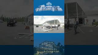 Watch the Rapid Assembly of Clear Span Tent in Action [upl. by Roberson]