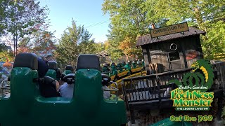 The Loch Ness Monster The Legend Lives On  Back Row POV  Busch Gardens HowlOScream  2024 [upl. by Aciraa]