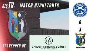 MATCH HIGHLIGHTS I Brromhill 03 Tranent I Sunday 6th October [upl. by Ennaillij]