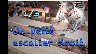 TUTORIEL  UN PETIT ESCALIER DROIT 12 [upl. by Zemaj]