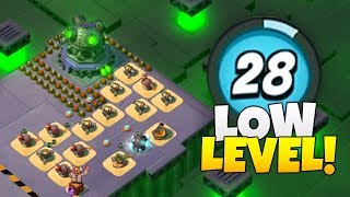 LOW Level Tries to hit Newyear Mega Crab in Boom Beach [upl. by Idnac]