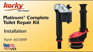 How to Install Platinum Complete Toilet Repair Kit  4010MP  Korky Toilet Repair [upl. by Henleigh41]