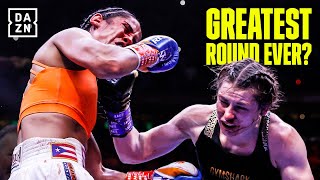 An EXPLOSIVE 10th Round Katie Taylor vs Amanda Serrano [upl. by Myrah]