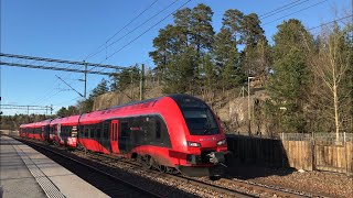 X2000 SJ3000 MTR Express och andra tåg i södra Stockholm [upl. by Ojytteb98]