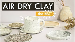 EASY air dry clay ideas  DIY HOME DECOR SIMPLE amp EFFECTIVE  texture [upl. by Nytsud512]