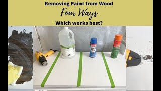 How to remove paint from wood with Vinegar heat gun Citristrip and EasyOff oven cleaner [upl. by Ial]