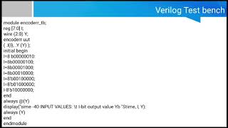 Develop verilog program to design combinational circuit  83 encoder [upl. by Enelyar]