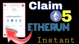 How to Claim 5 etherum in metamask  goerli testnet faucet  layerzero testnet bridge  claim faucet [upl. by Shum]