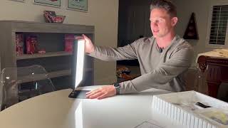 Light Therapy Lamp UV Free Happy Lamp 10000 Lux Desk Sun Lamp Review [upl. by Seagraves396]