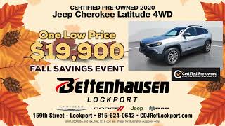 Bettenhausen Chrysler Dodge Jeep Ram Lockport  Buy Certified  Fall Savings Event [upl. by Okeim]