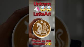 Unicorn LatteArt coffee latteart barista umeshgranja fyp automobile trending goviral [upl. by Nilatak]