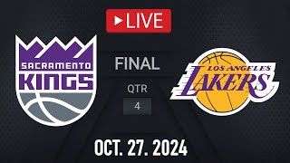 NBA LIVE LA Lakers vs Sacramento Kings  October 27 2024  Kings vs Lakers LIVE NBA 2K25 [upl. by Teillo]